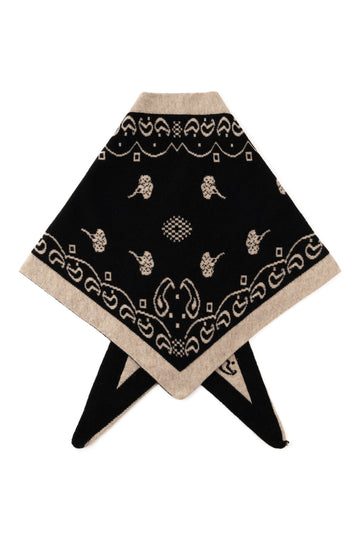 N-Neomi Scarf - Sand Black Mix