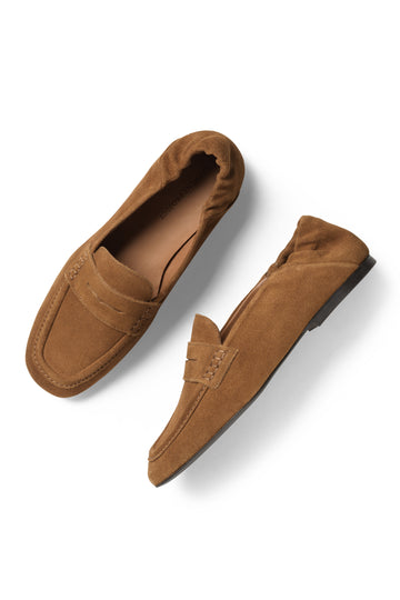 Robin - Cognac Suede / Shearling