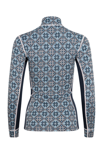 Rose Half Zip Base Layer Top - Dark Navy Blue