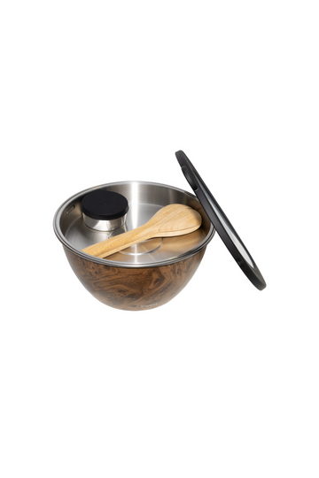 Salad Bowl Kit Xl 184 Oz - Teakwood