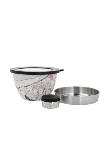 Salad Bowl Kit 64 Oz - Calacatta Gold