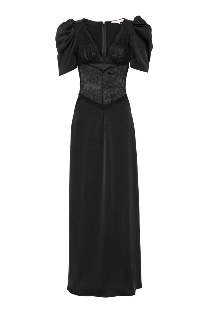 Francis Lace Maxi Dress - Black