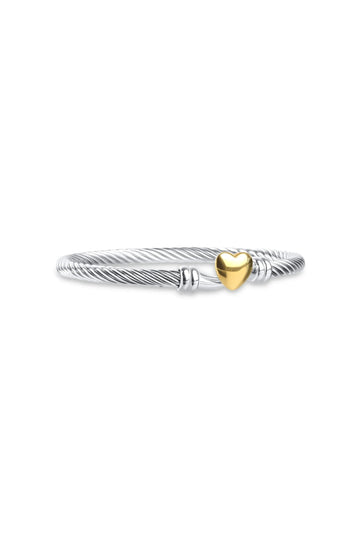 Tuva Heart Bracelet - Silver/Gold