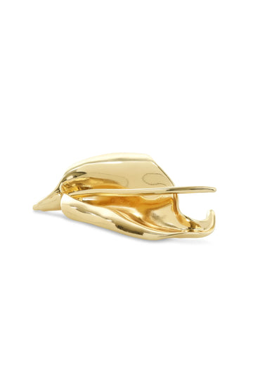 Leslie Abstract Brooch - Gold
