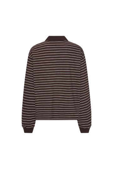 Pique Longsleeve Polo - Zinfandel Comb.