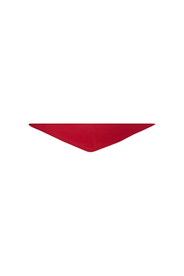 Lara Solid Wool Cashmere Triangle - Rød