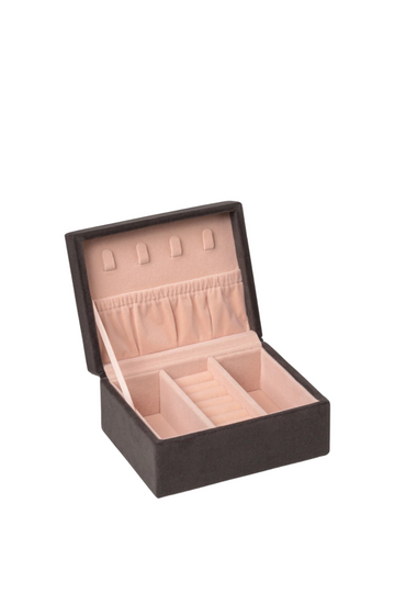 Day Velvet Jewelry Case Small - Obsidian