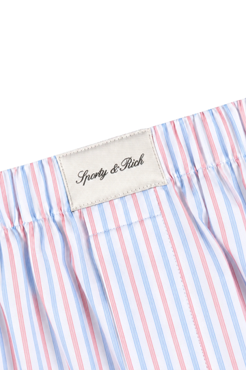 Signature Logo Pyjama Pants - Blue White Red Striped