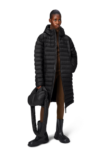 Lohja Longer Puffer Jacket W3T3 - Black