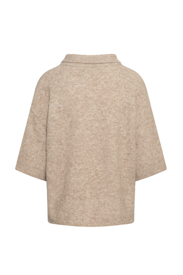 Alphagz Tee Cardigan - Warm Sand Melange