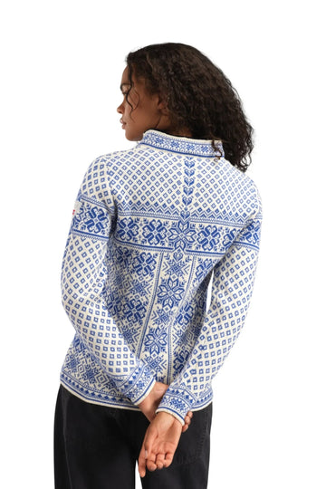 Peace Fem Sweater - Ultramarine Offwhite