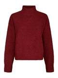 Paulina Knit Blouse - Dark Red