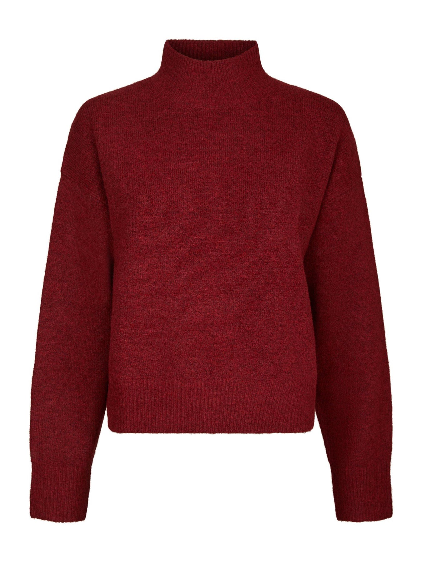 Paulina Knit Blouse - Dark Red