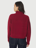 Paulina Knit Blouse - Dark Red