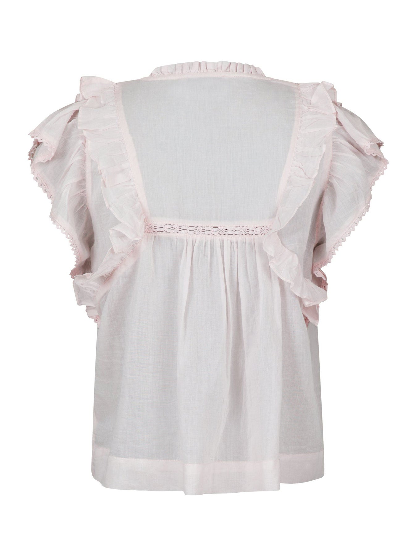 Jayla S Voile Top - Light Pink