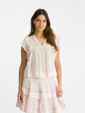 Jayla S Voile Top - Light Pink