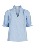 Odesa Linen Blouse - Light Blue