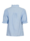Odesa Linen Blouse - Light Blue