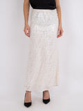 Vicky Sequins Skirt - Ivory