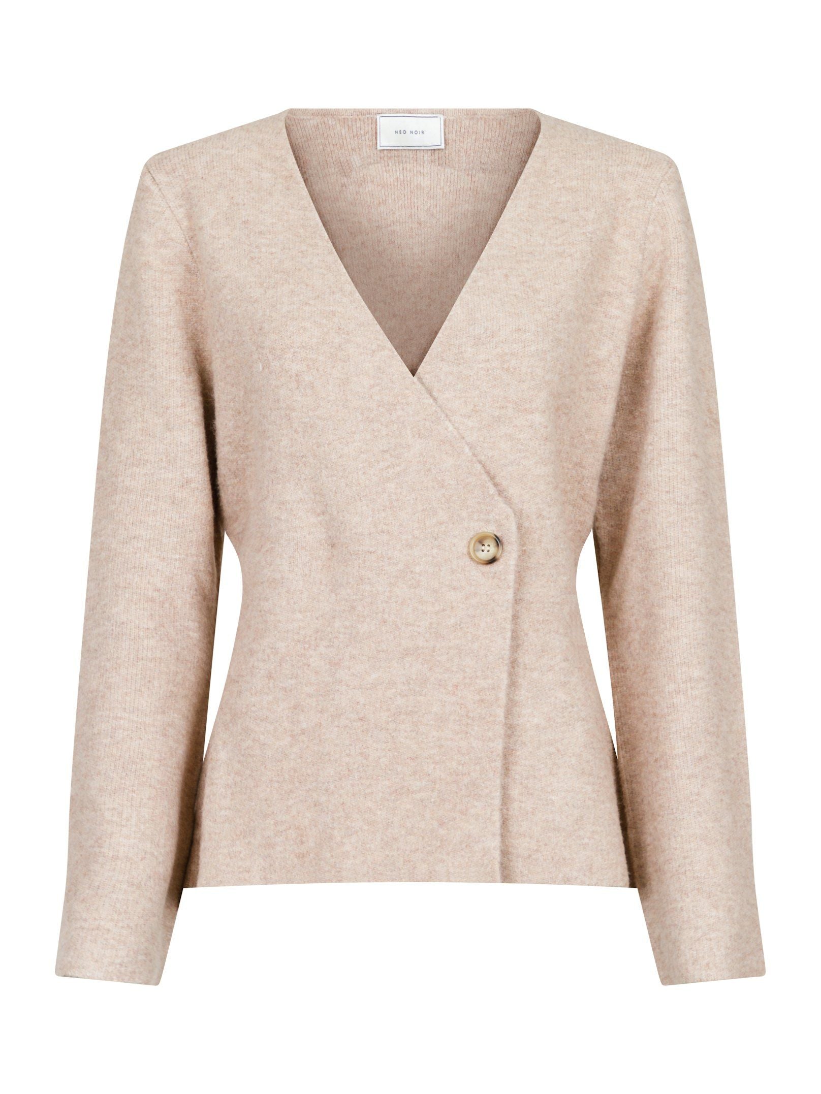 Women, Womenpromo Combined Knit Cardigan - Sand - SW2504080A main image 0