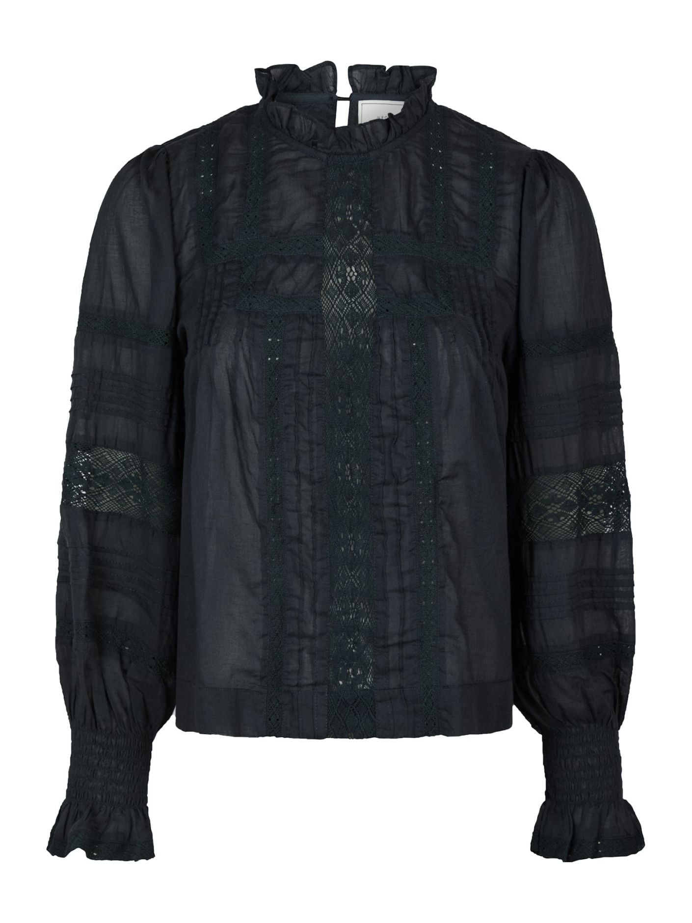 Neo Noir - Ebba S Voile Blouse 163142 - 141 - Navy main image 1