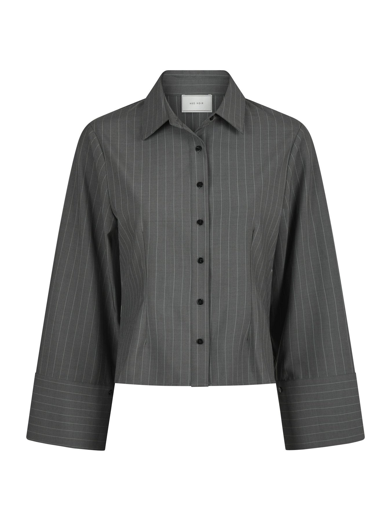 Rosa Pinstripe Shirt - Grey