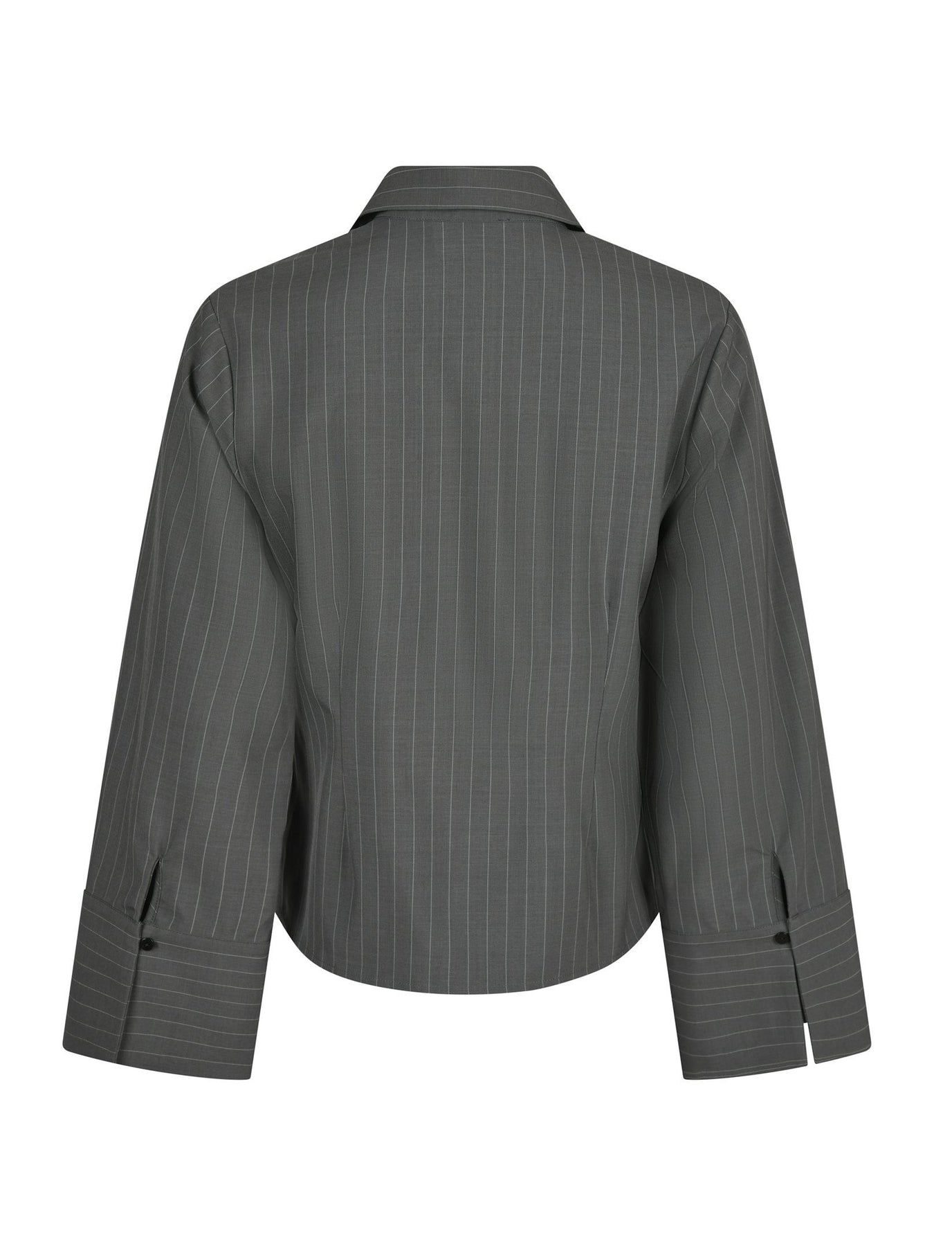 Rosa Pinstripe Shirt - Grey