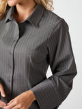 Rosa Pinstripe Shirt - Grey
