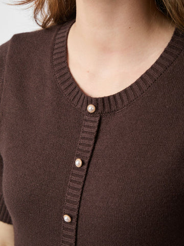 Elise Knit Dress - Brown