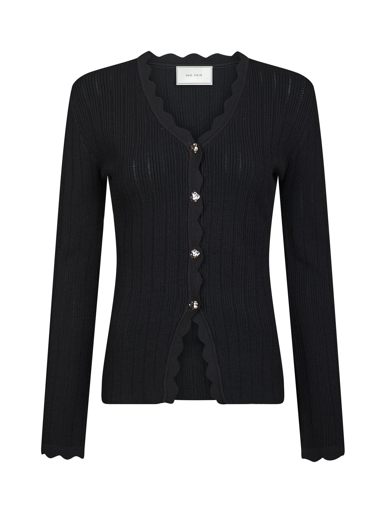 Clara Stitch Knit Blouse - Dark Navy