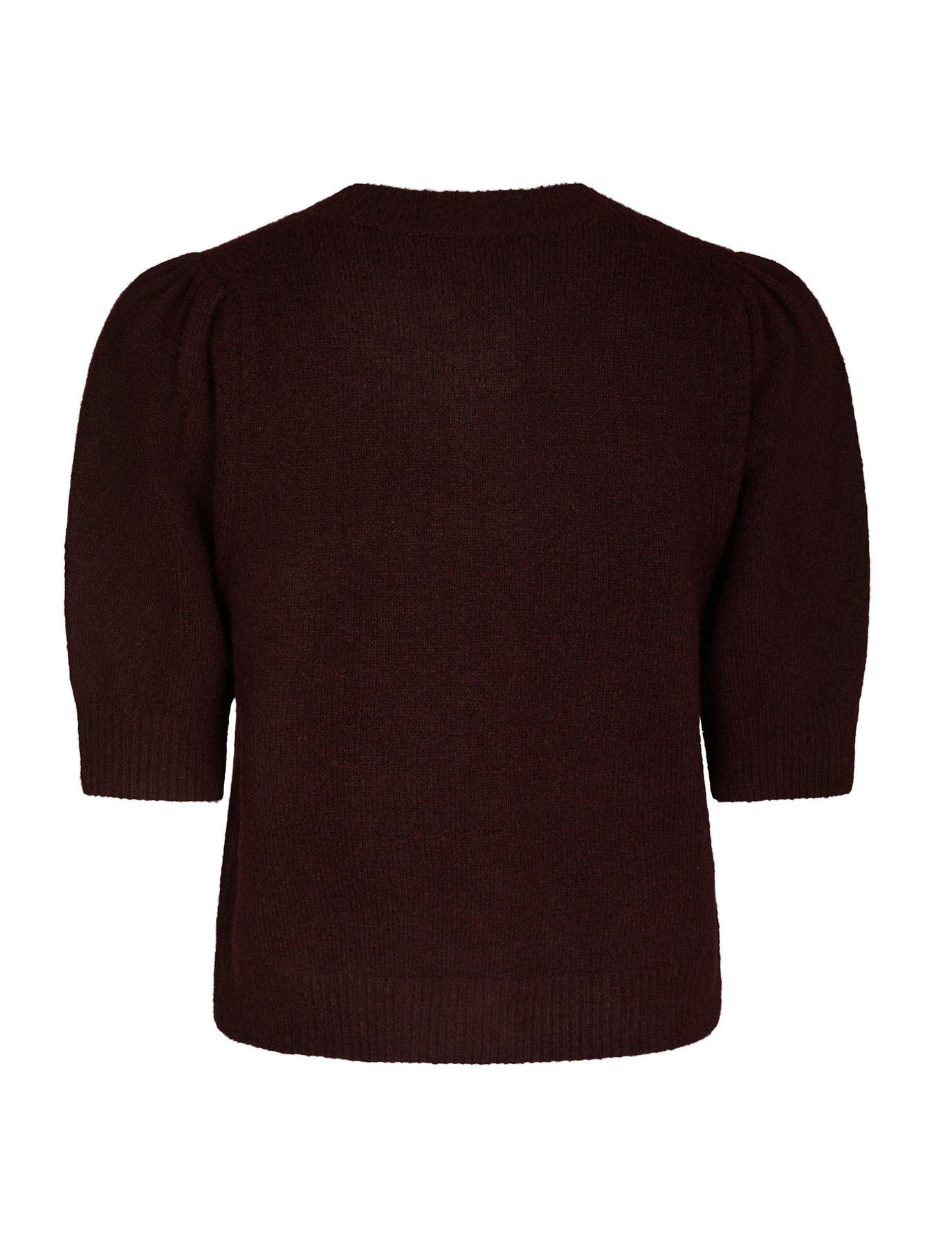 Trudy Deco Knit Cardigan - Wine