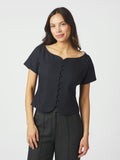 Tango Structure Top - Dark Navy