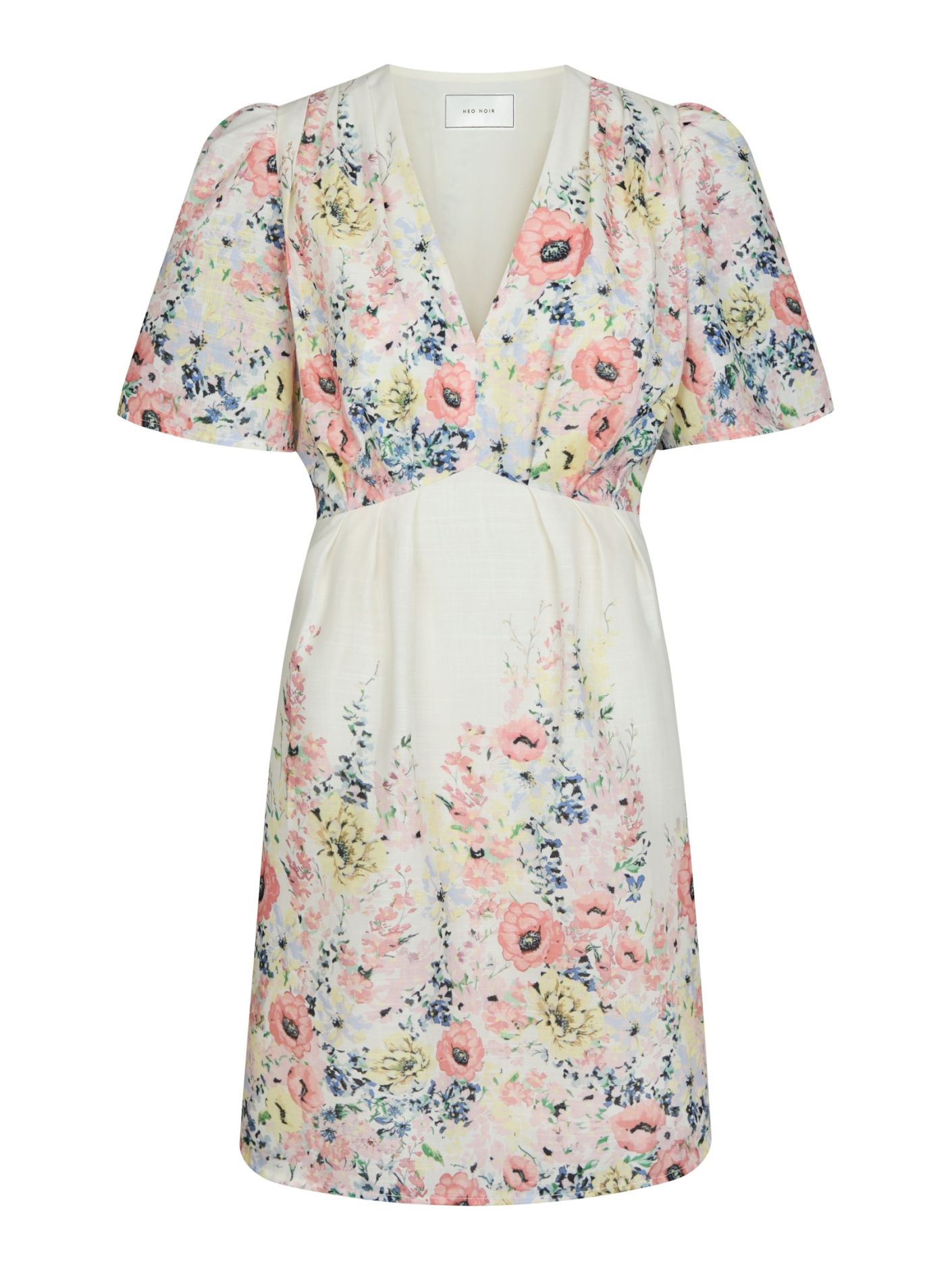 Neo Noir - Eleni Delicate Flower Dress 168875 - 122 - Creme main image 1