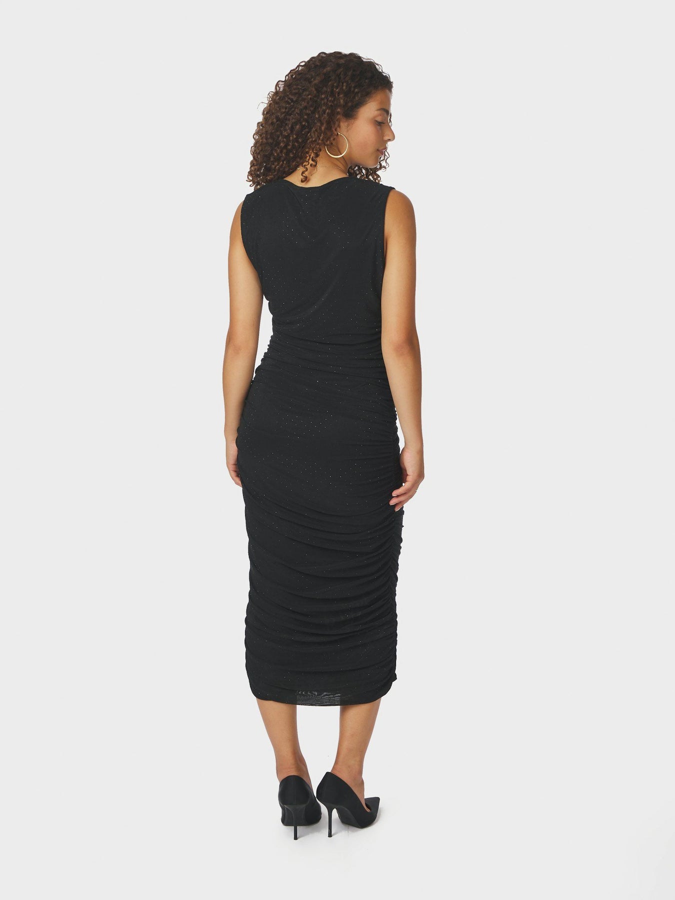 Corilina Stone Mesh  Dress - Black