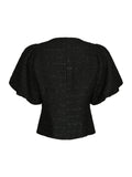 Anela Boucle Blouse - Black