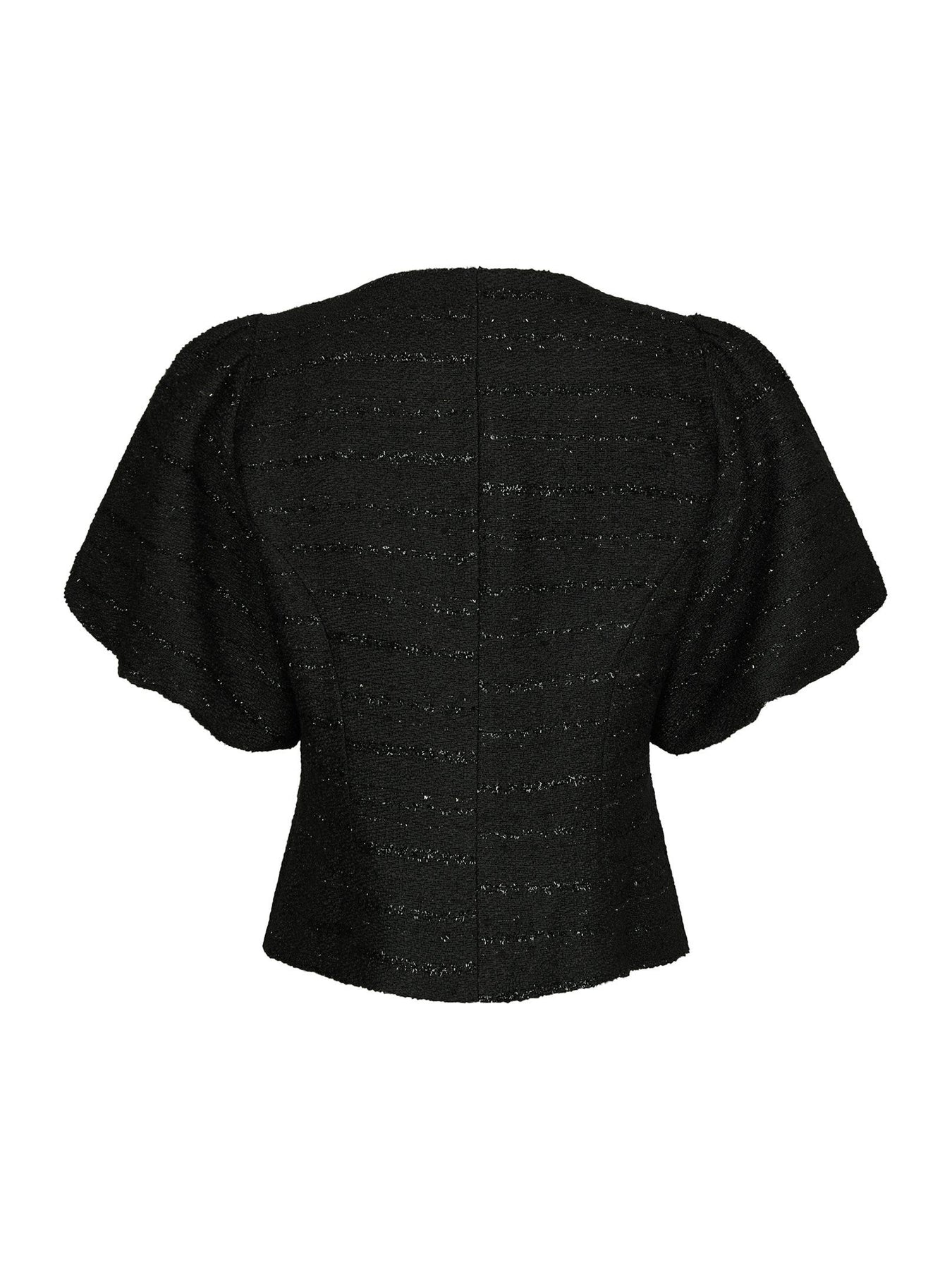 Anela Boucle Blouse - Black