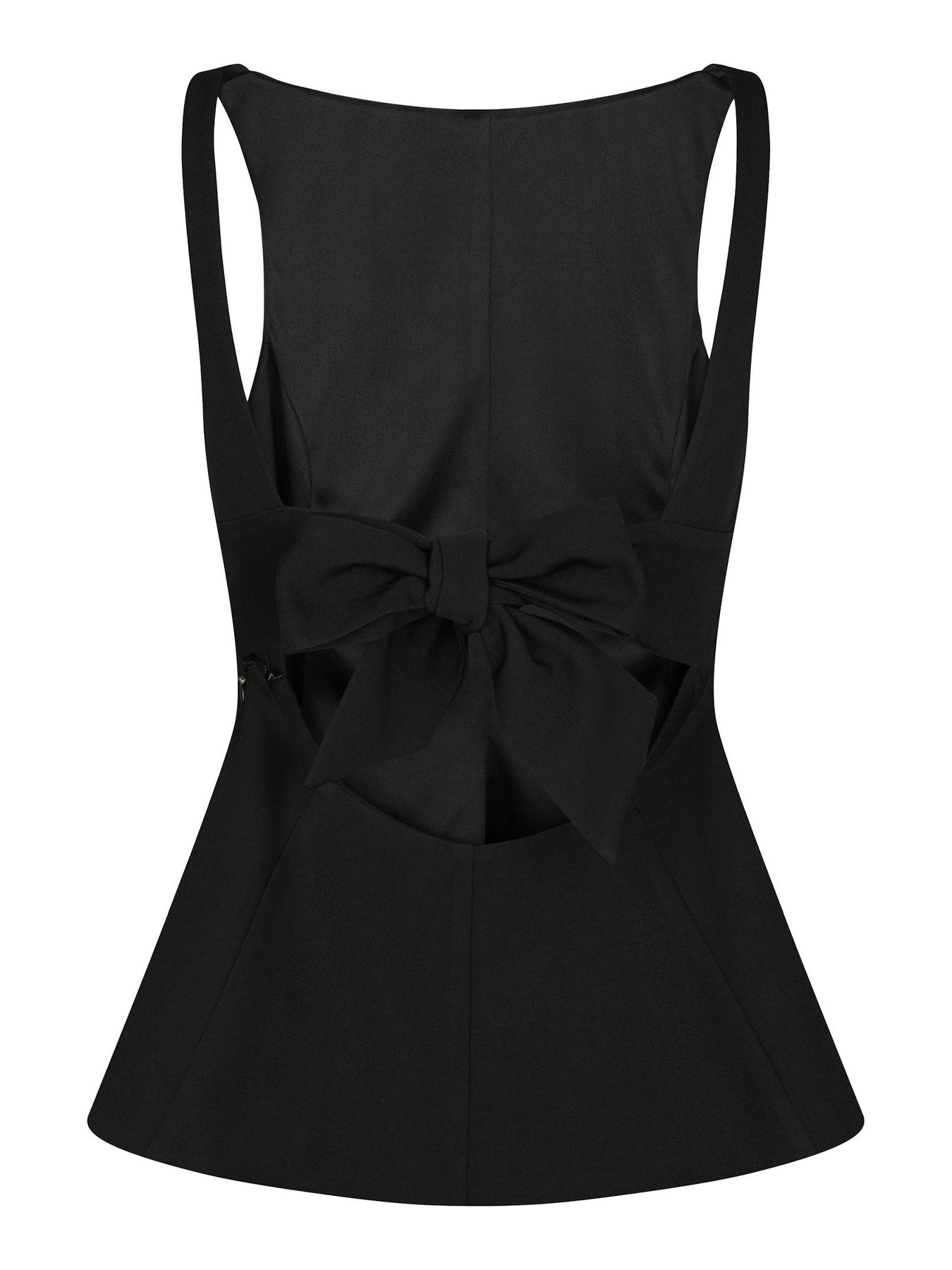 Agape Structure Tie Top - Black