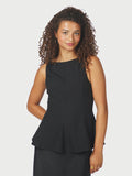 Agape Structure Tie Top - Black