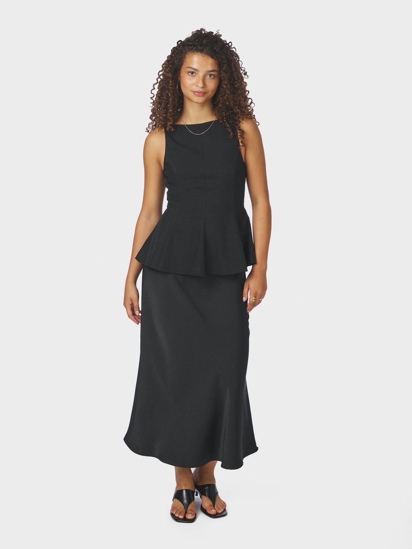 Agape Structure Tie Top - Black