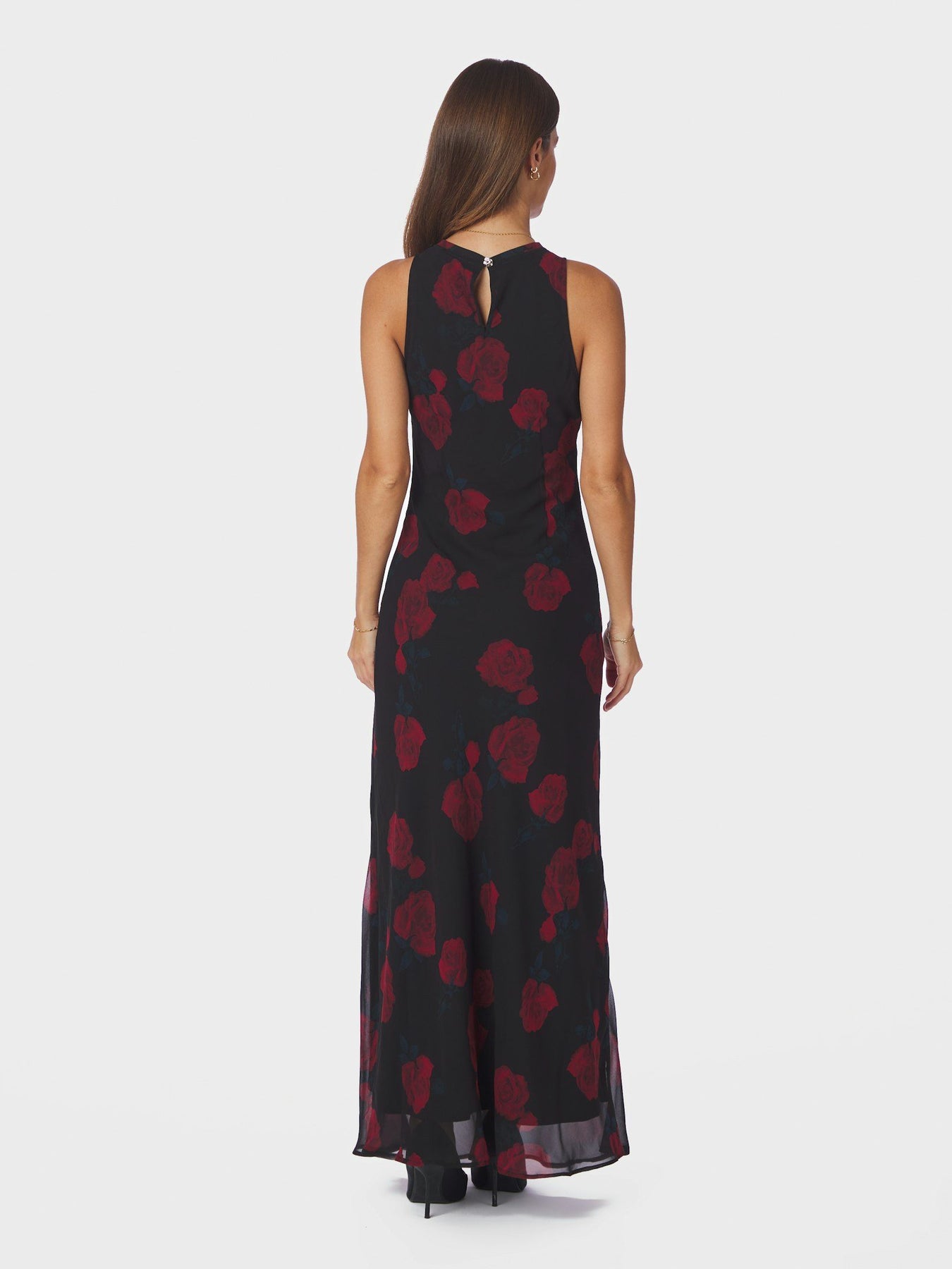 Celinie Rose Dress - Black