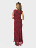 Kelsa Rose Dress - Dark Red