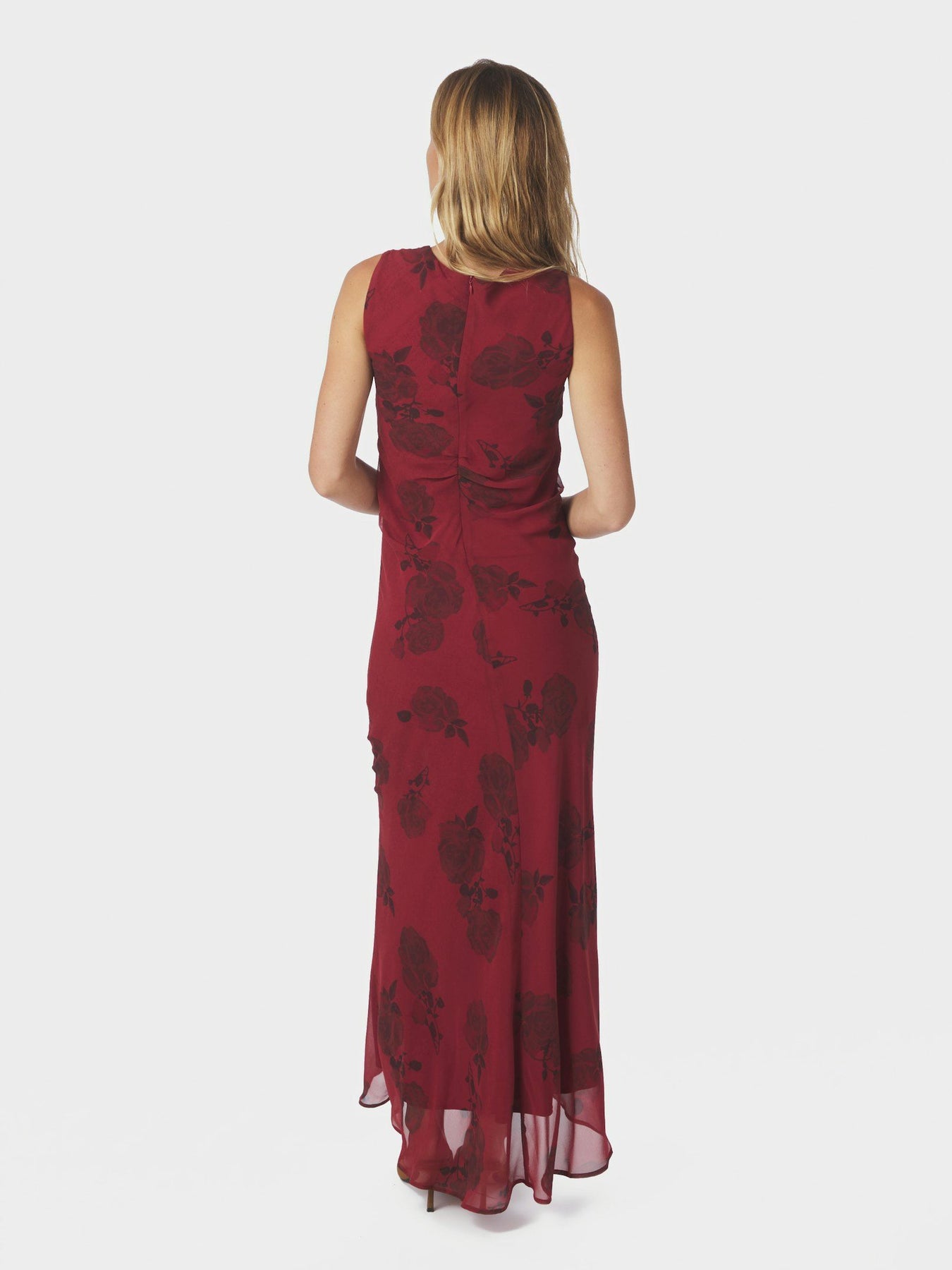 Kelsa Rose Dress - Dark Red