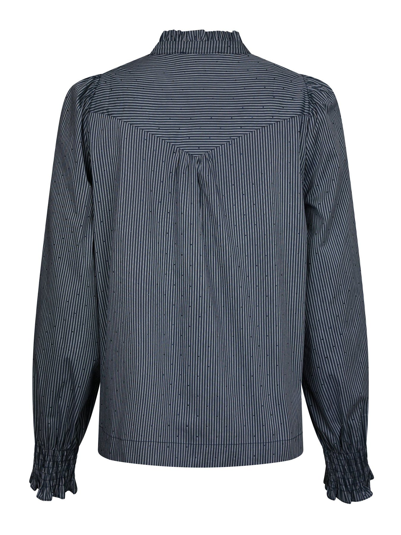 Astrida Stripe Stone Blouse - Navy