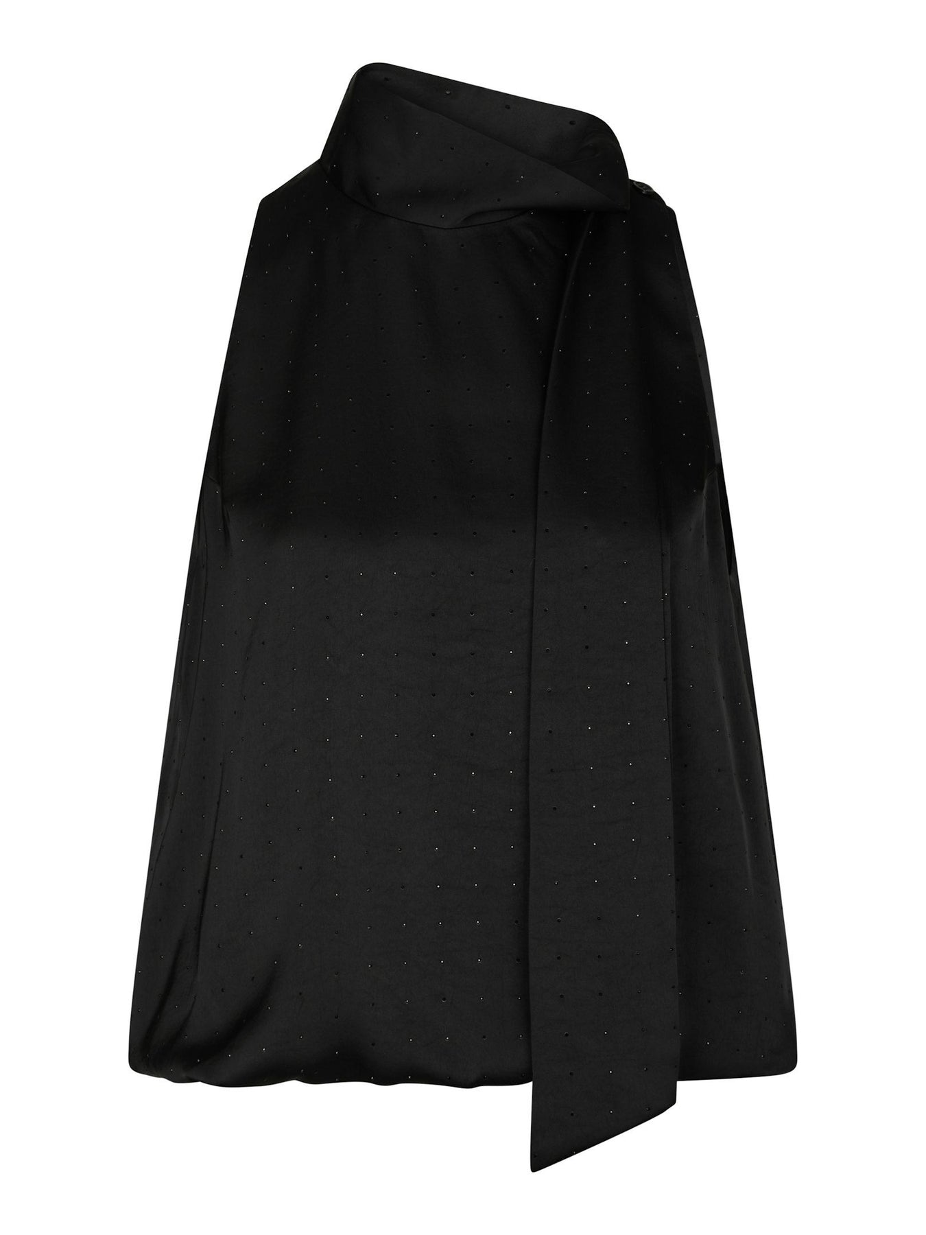 Veda Heavy Sateen Bedaz Top - Black