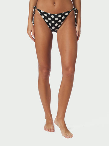 Thalia Big Dot Bikini Brief - Black