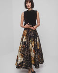 Taffeta Maxi Skirt - Dark Rose