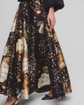 Taffeta Maxi Skirt - Dark Rose