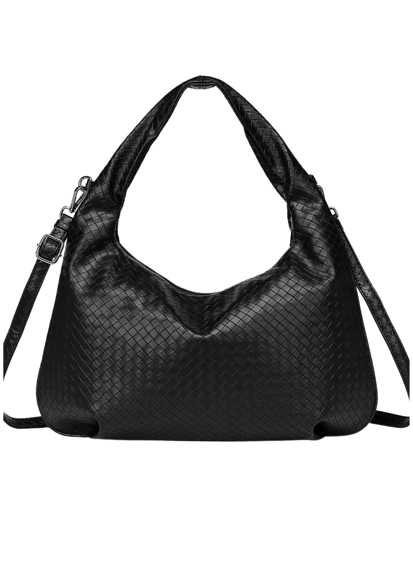 Peony Hobo Bag - Black