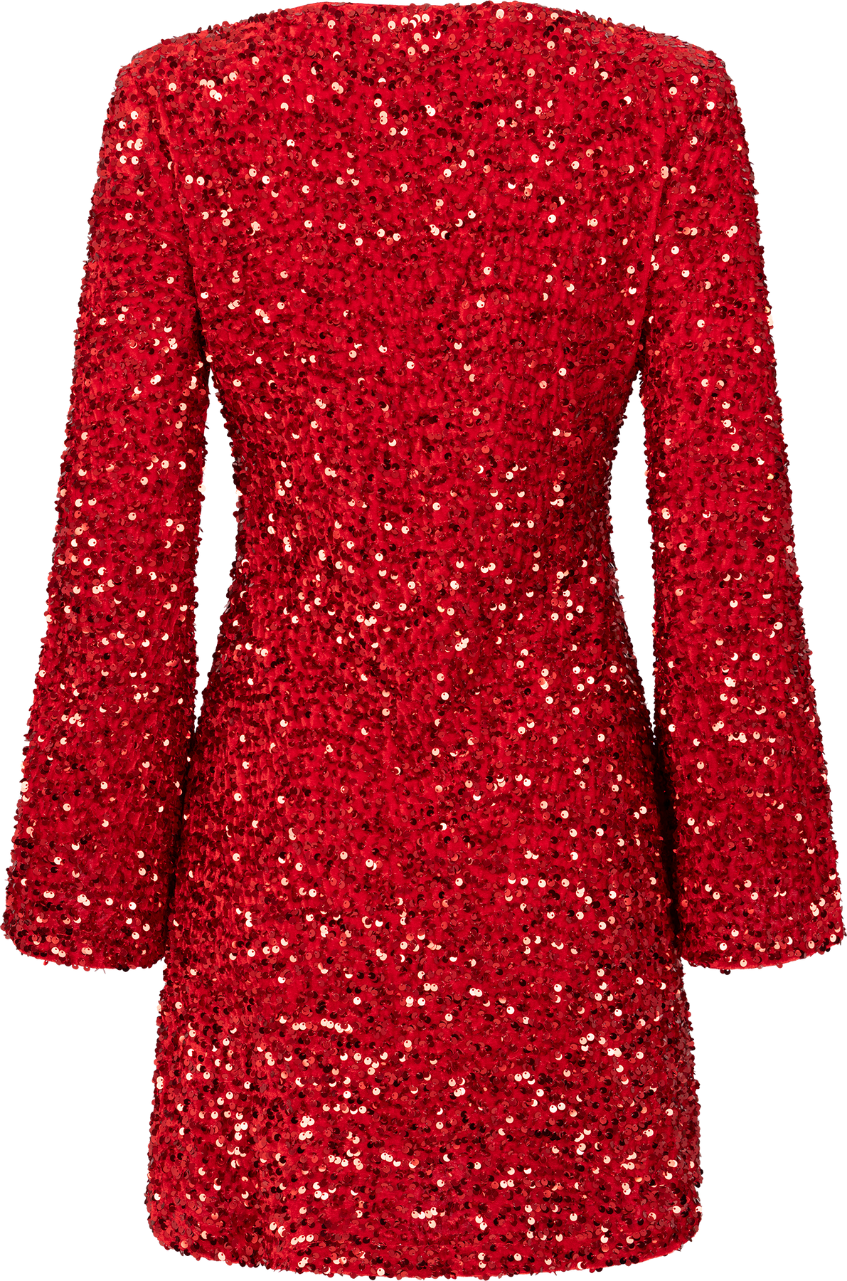 Sally Sequins Mini Dress - Red