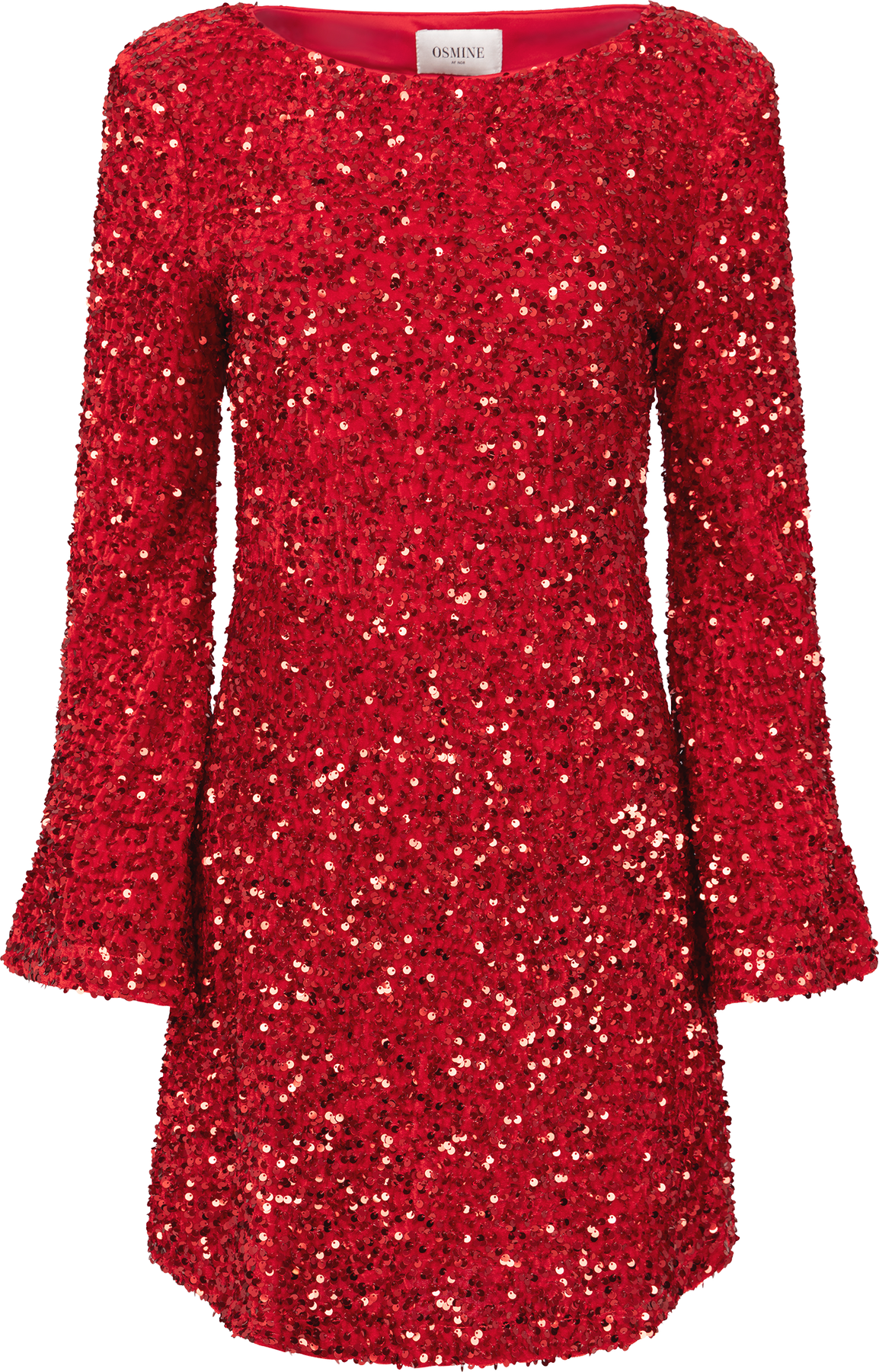 Sally Sequins Mini Dress - Red